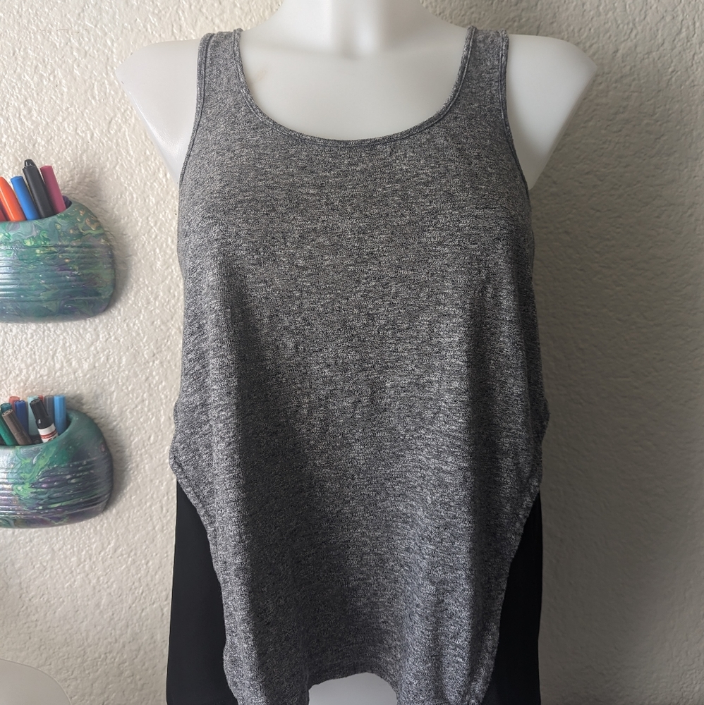 Express shirt sleeveless sheer on back